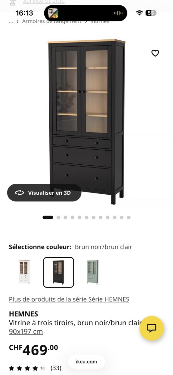 Scaffali: Vaisselier IKEA Hemnes – Usato da Lausanne venduto da jon_p7pv 2