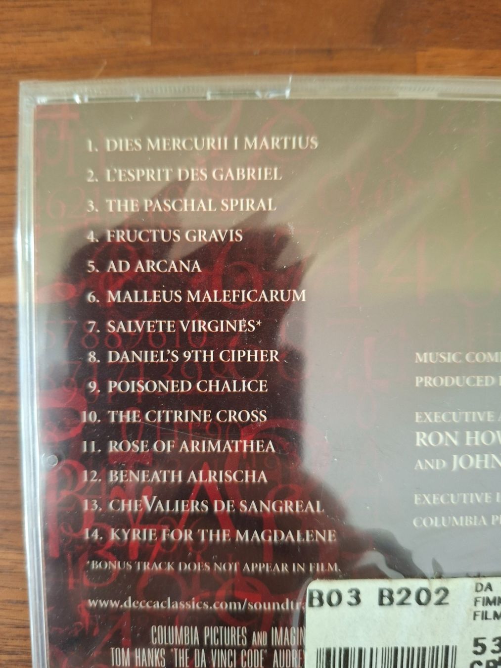 CDs: CD The Da Vinci Code - Soundtracks / Komponist Hans Zimmer – Neu und originalverpackt aus Boniswil von Totomat-Lady2 2