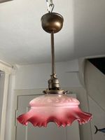 Jugendstil Deckenlampe rosa, antik