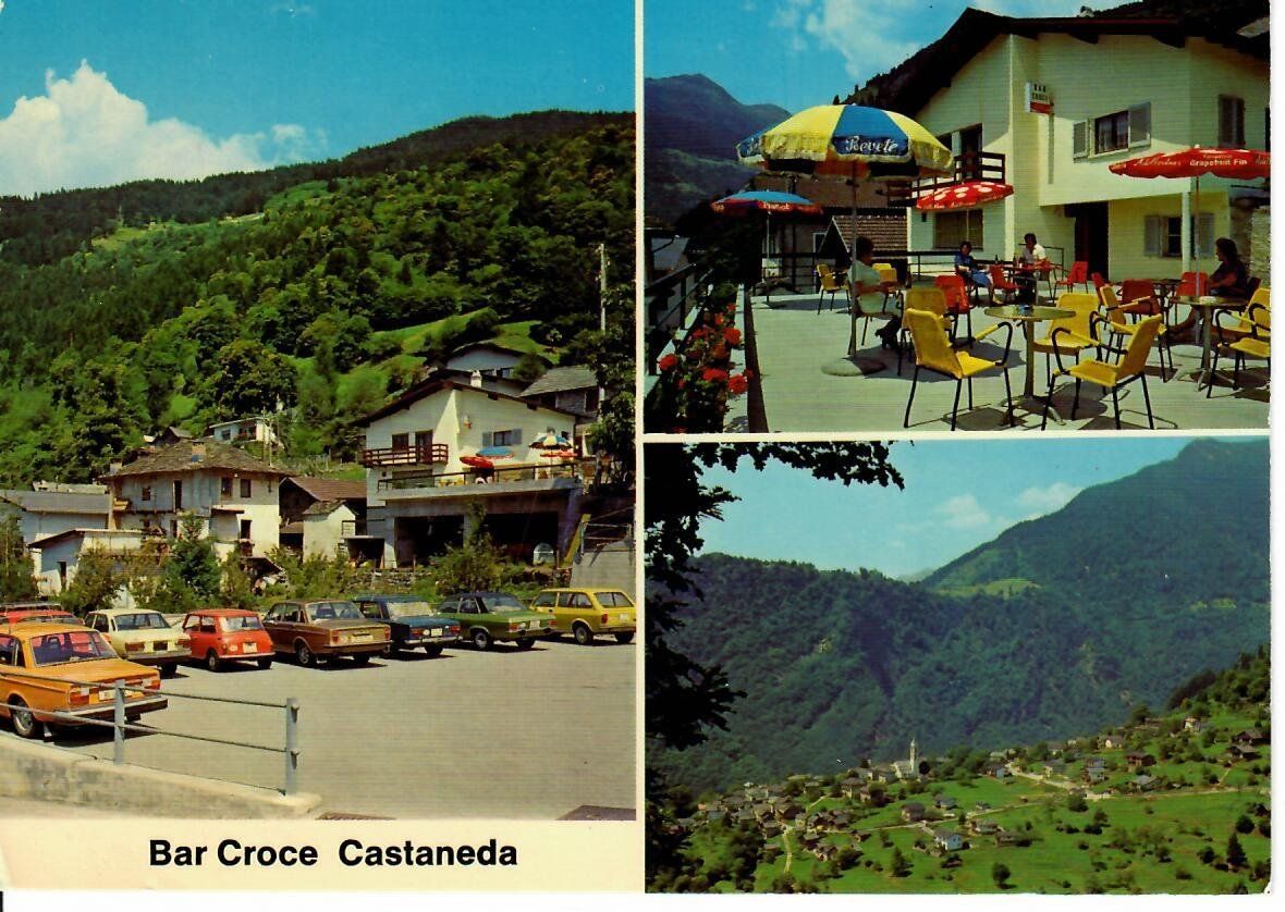 Ansichtskarten: Bar Croce Castaneda – Gebraucht aus Hochdorf von Ziegel-16