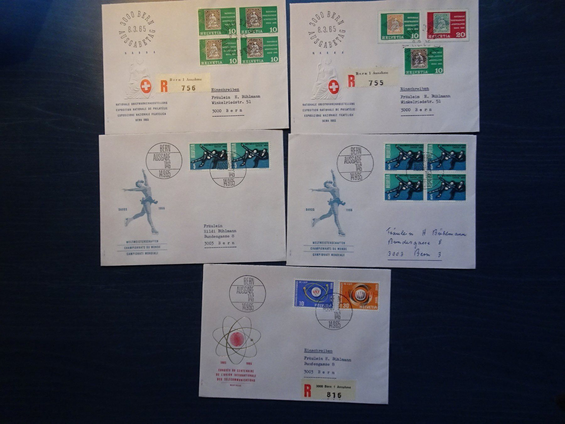Alle Briefmarken: FDC 1965 – Gebraucht aus Aadorf von Chnorli-Furz