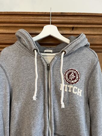 Kaputzenjacke, grau, Gr. M, Abercrombie & Fitch