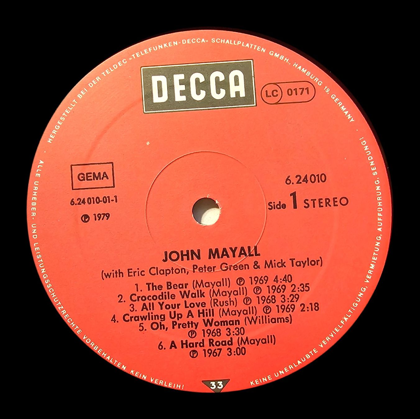 Schallplatten: John Mayall With Peter Green, Eric Clapton & Mick Taylor – Gebraucht aus Wahlen b. Laufen von Cg10 3