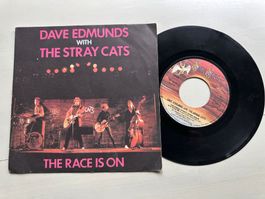STRAY CATS DAVE EDMUNDS rare Single The race is on Kult Fran