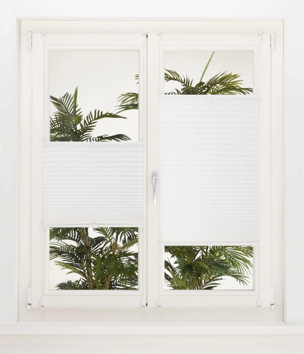 Micasa Tende: Plisee Basic Crush von Micasa, 45cm, weiss, halbtransparent – Usato da Zürich venduto da sum_995w 3
