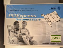 Neue PCI-Express USB-Schnittstellenkarte (One lane 2.5GB/s)