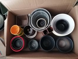 Lot de Mélange de pots céramique et zinc