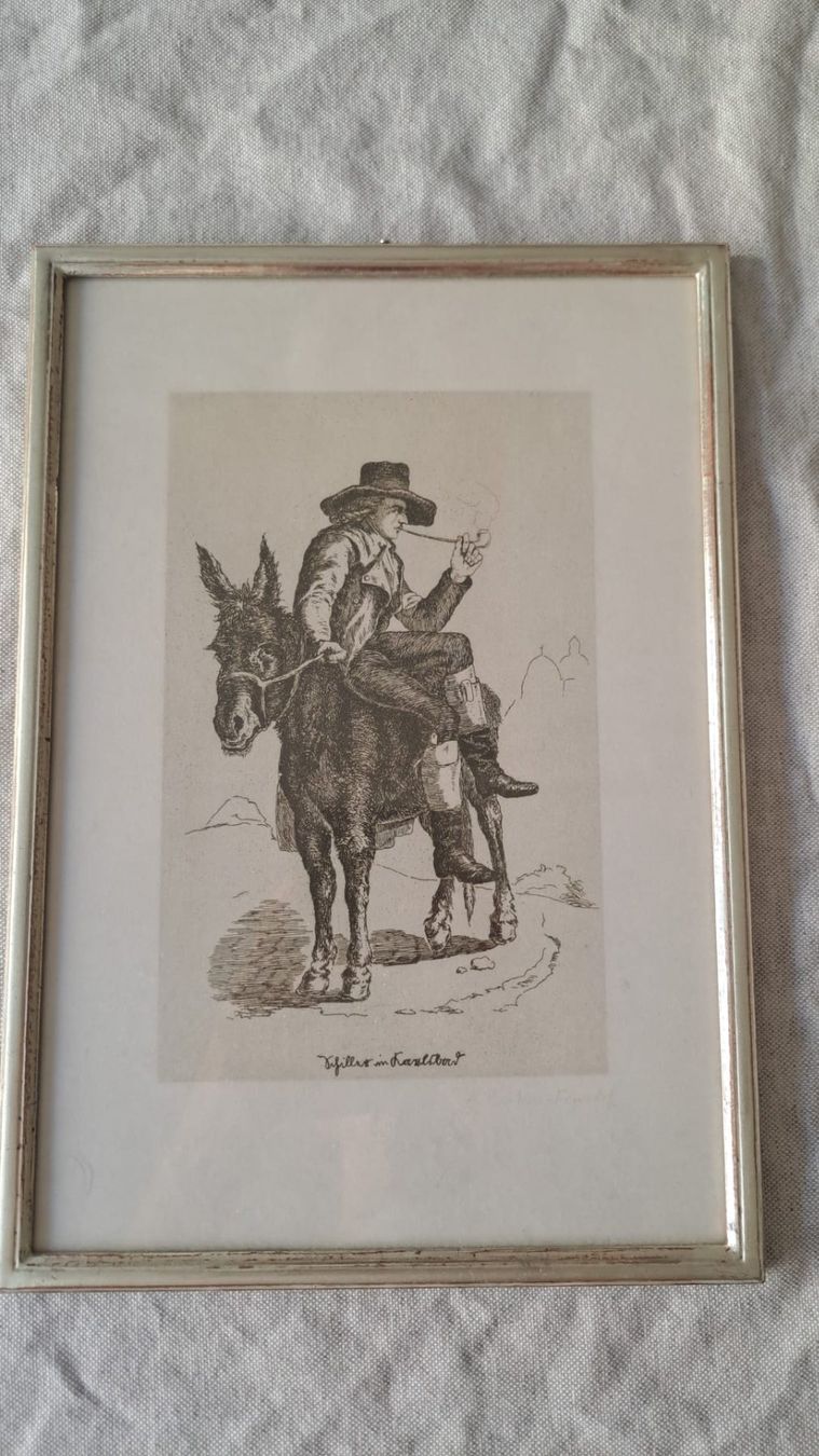 Incisioni: Stich eines Wandersmann und seines treuen Esels – Usato da Basel venduto da Errolan