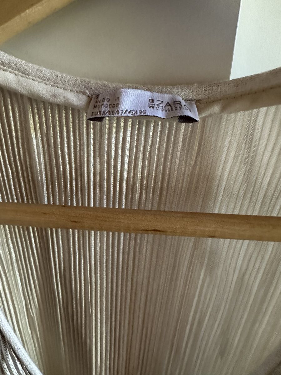 Zara Camicette: Bluse Gr. S Zara warmes silber – Usato da Münsingen venduto da Secondhand89 1