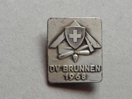 Abzeichen Brosche von Brunnen SZ Delegierte Versammlung Bau