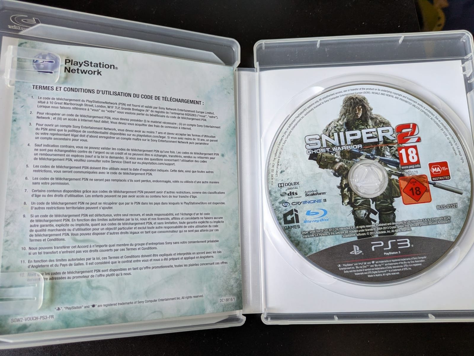 Spiele: Jeu PS3 Sniper Ghost Warrior 2 Limited Edition complet – Gebraucht aus Court von Chronoss 2