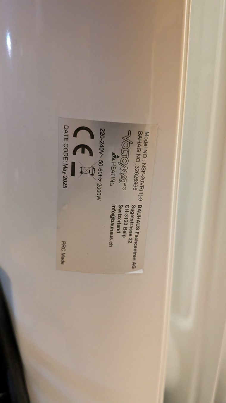 Radiatori: Voltomat Ölradiator 2000 W – Nuovo (secondo la descrizione) da Salez venduto da EMERCARO 2