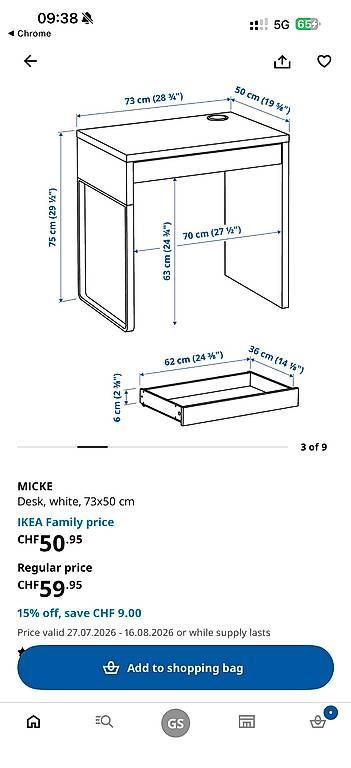 Schreibtische: Bureau Micke Ikea – Gebraucht aus Renens VD von sus_7nzr 3