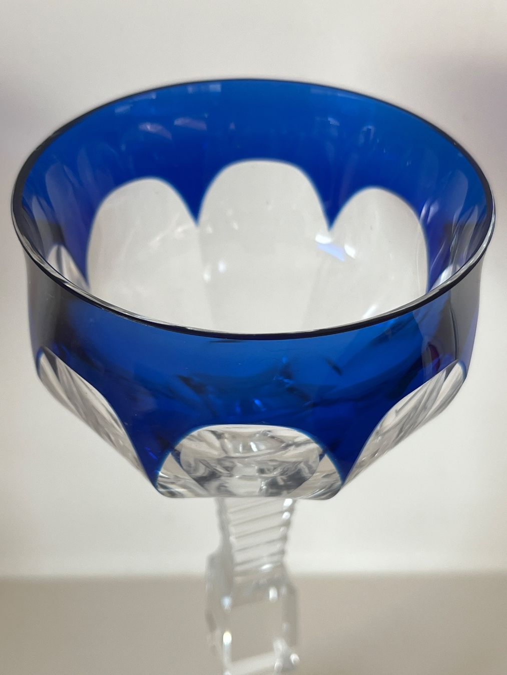 Bicchieri: 2 blaue Kristallgläser / Kelche – Usato da zürich venduto da Cf8000 4