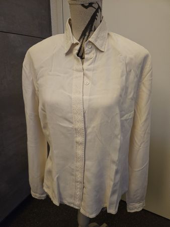 Mondi Seidenbluse, Gr. 40, beige