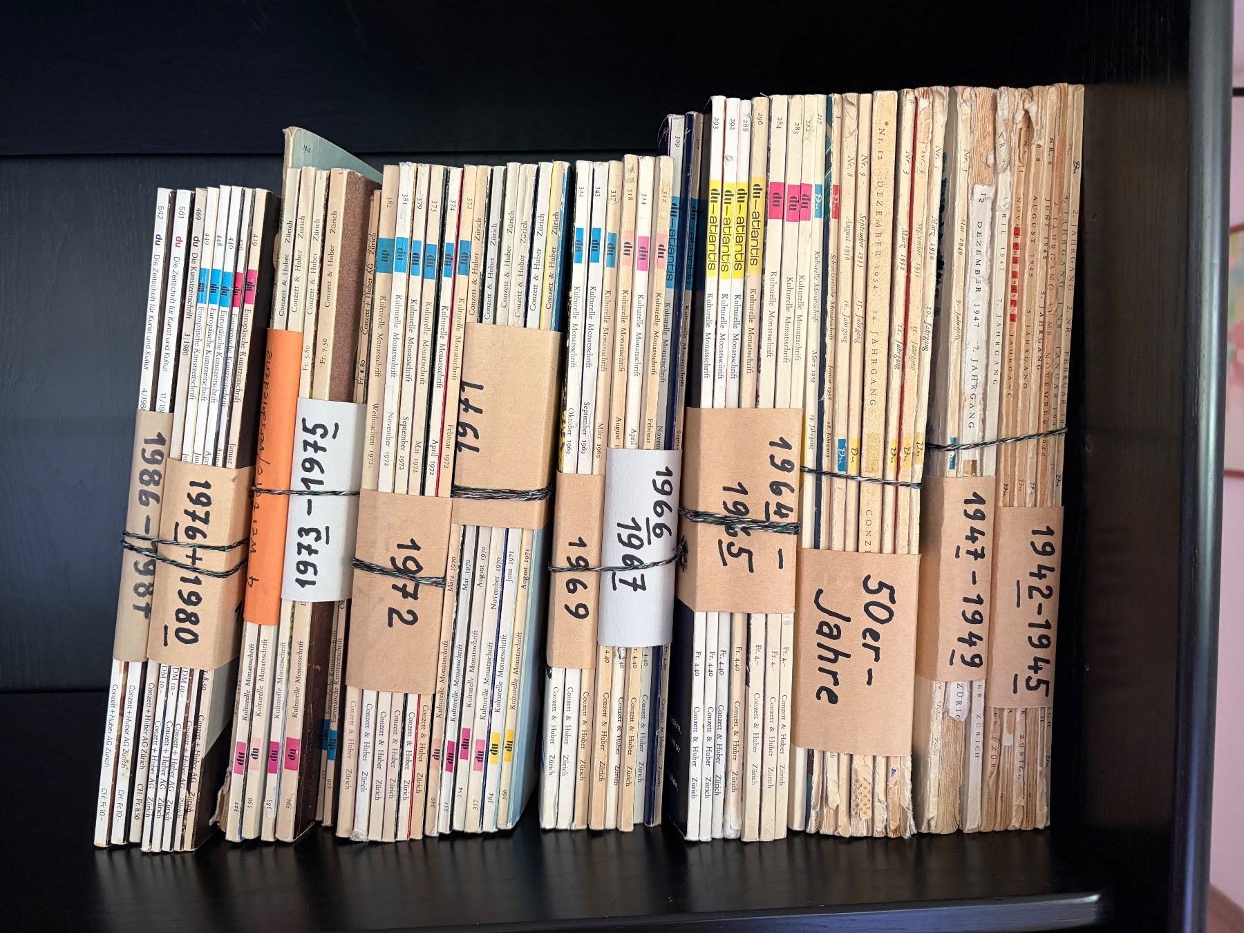 Riviste & Magazine: Du Magazine Sammlung ab 1942; 1985-99 – Usato da Zürich venduto da papagella 3