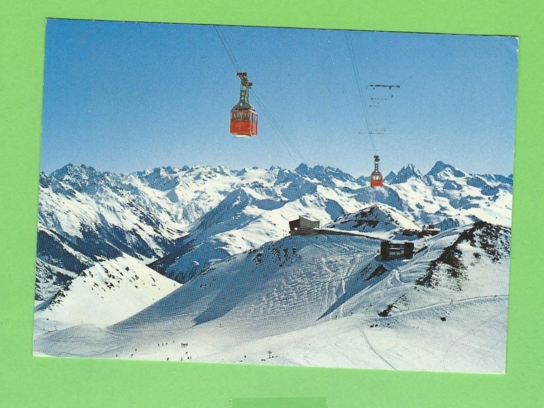 Cartoline postali: Davos, Luftseilbahn Weissfluhjoch-Weissfluhgipfel – Usato da Zürich venduto da t24_de
