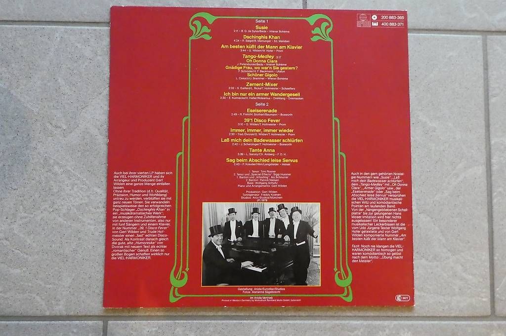 Schallplatten: Die Viel-Harmoniker  LP – Gebraucht aus Andelfingen von Annegret06 1