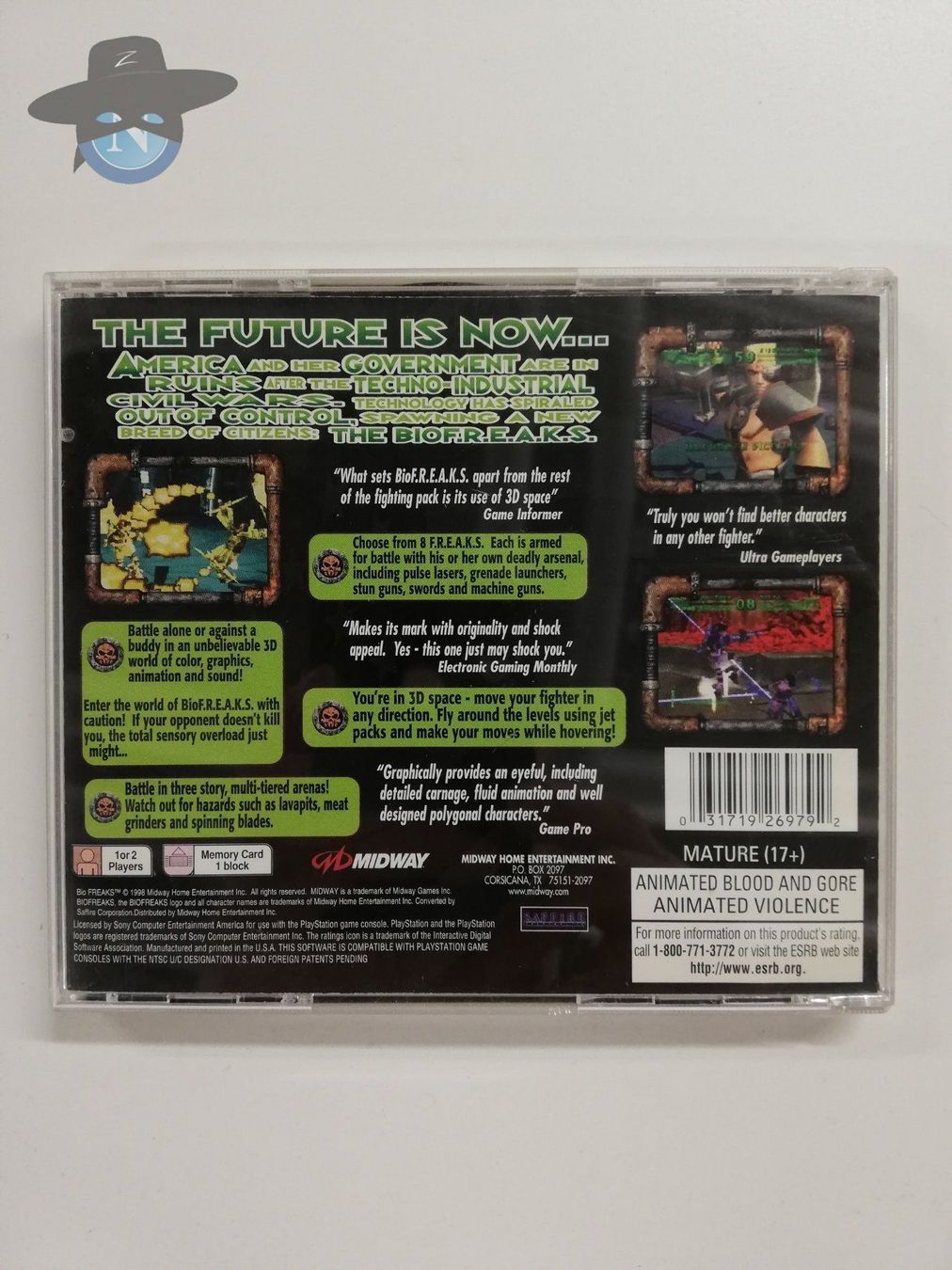 Sony Spiele: Bio Freaks     / USA / PS1 Playstation 1 – Gebraucht aus St. Gallen von zorro_dc 1