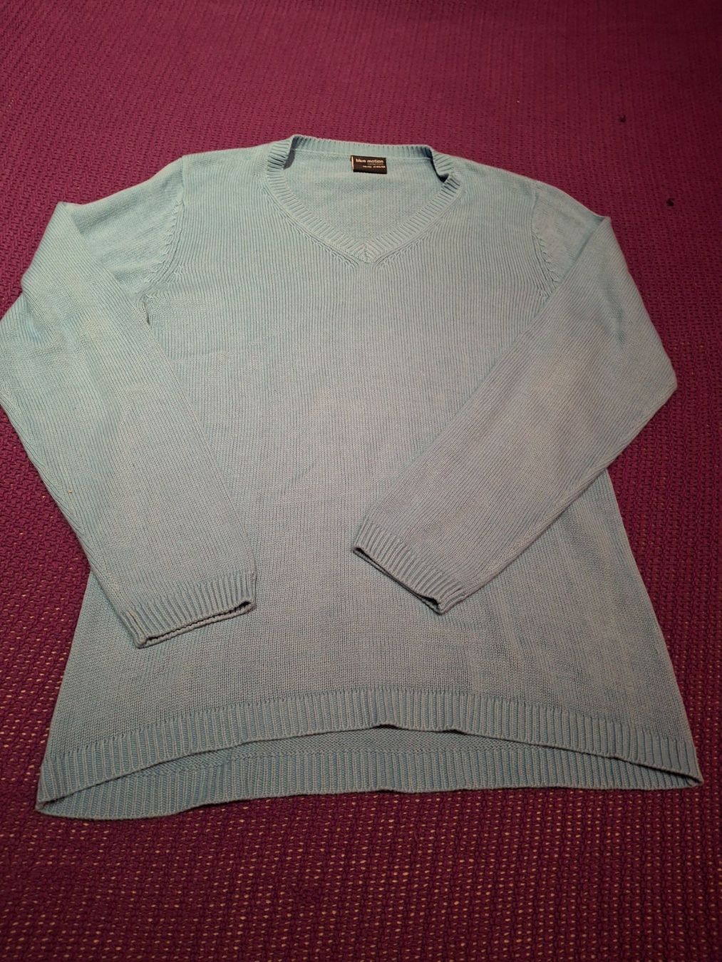 Maglioni & Felpe: Pull col en V taille 40/42 50% coton marque Blue Motion – Usato da Villiers venduto da san_jn5w
