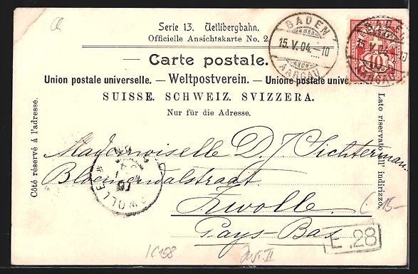 Cartoline postali: Uetliberg, Restaurant und Aussichtsthurm – Usato da Berlin venduto da bartko-reher 1