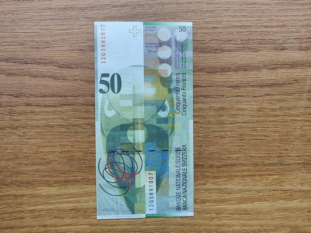 Banknoten: Banknote 50 Franken, 2012 – Gebraucht aus Oberwangen TG von danbit88 1