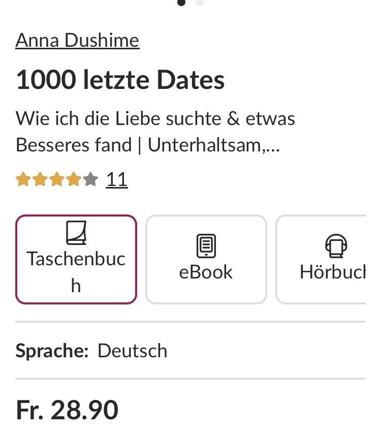 Livres: 1000 letzte Dates – D'occasion à Buchs AG par Allerleis 3