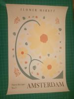 Affiche Amsterdam Marché aux Fleurs, déco