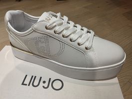 Liu Jo Sneakers Pretty Off White Gr. 40 Leder NP 180.-