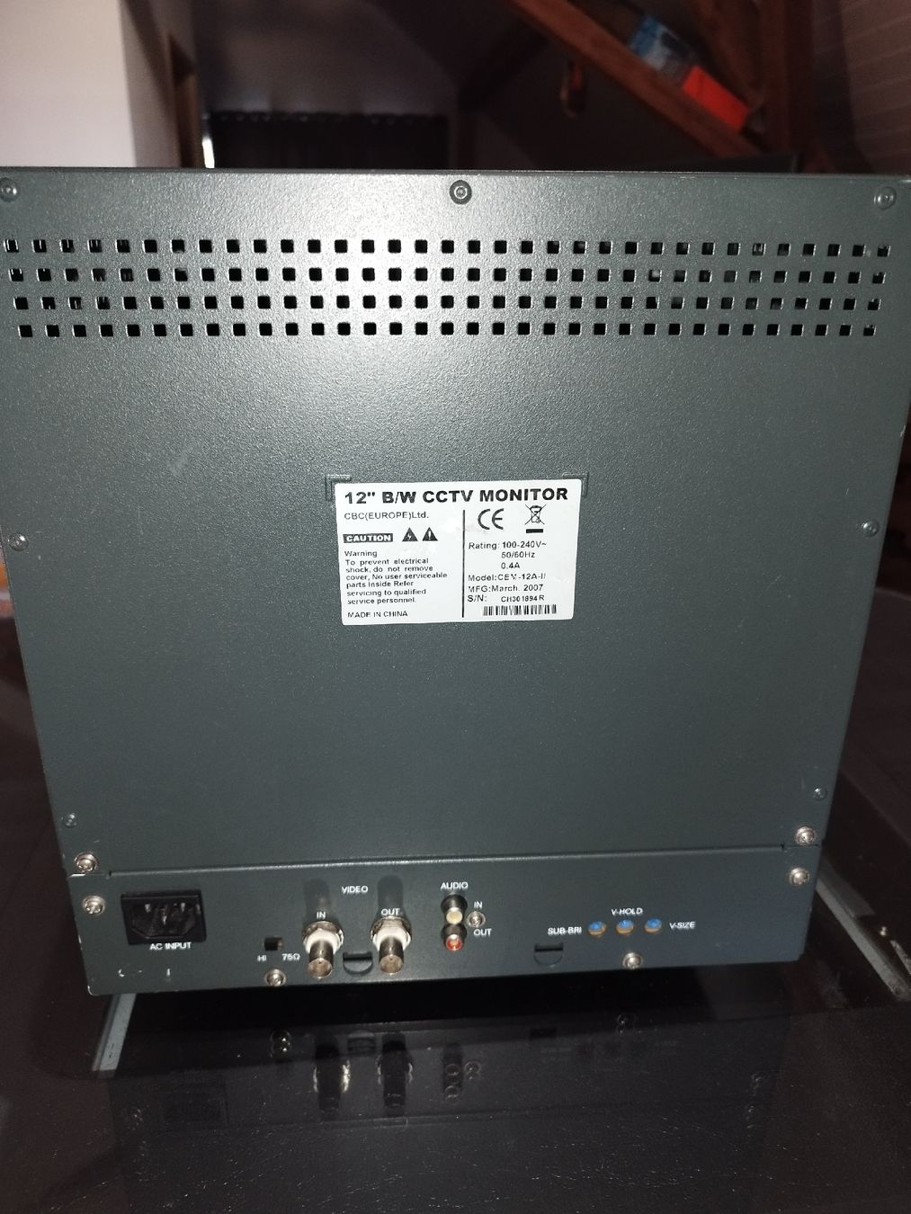 Monitore: CCTV Monitor B/W – Gebraucht aus Domdidier von look80486 1
