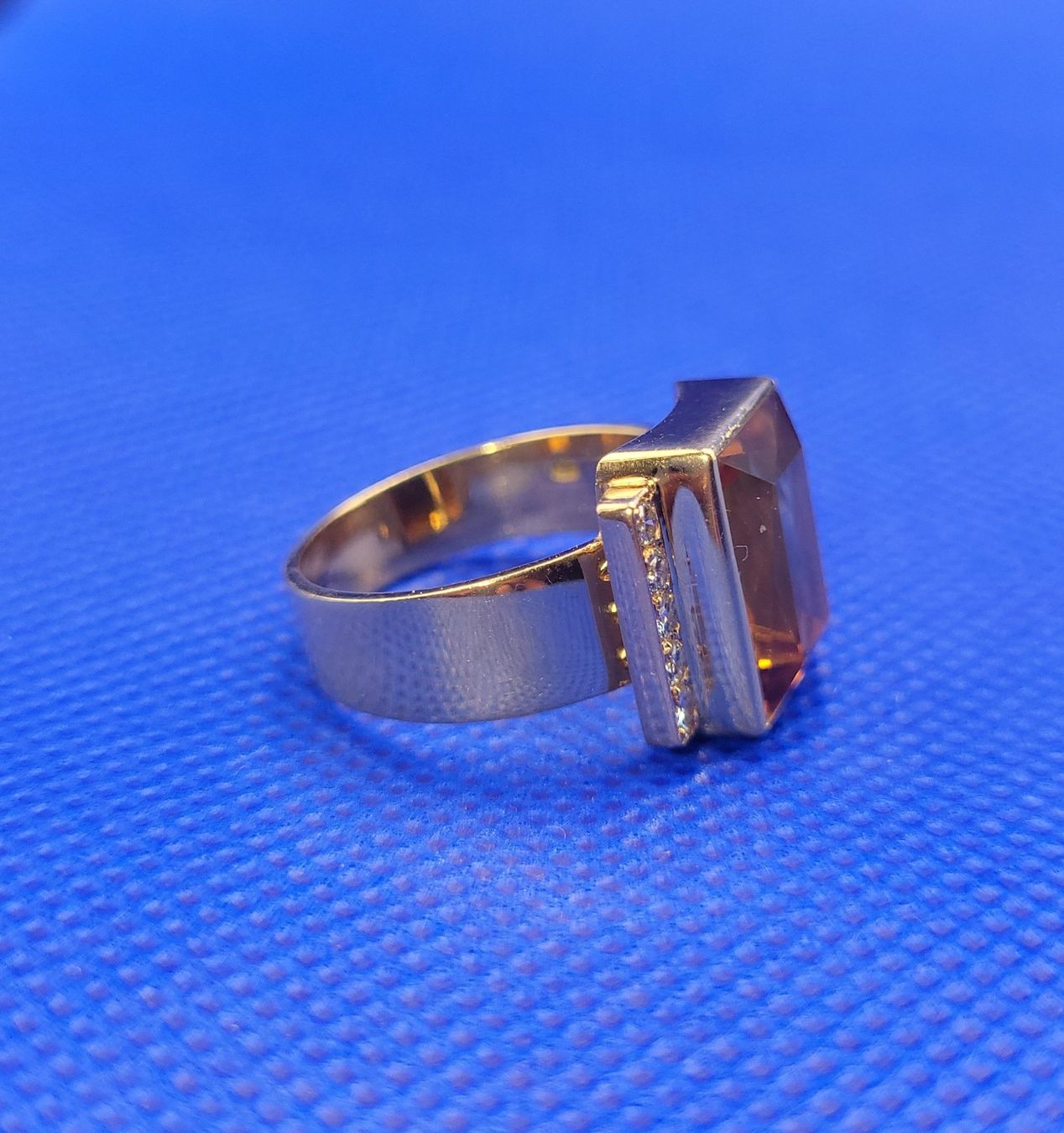 Anelli: Massiv 585 Gold Ring Mit Diamanten und Citrin – Usato da Wald ZH venduto da Aniade 7