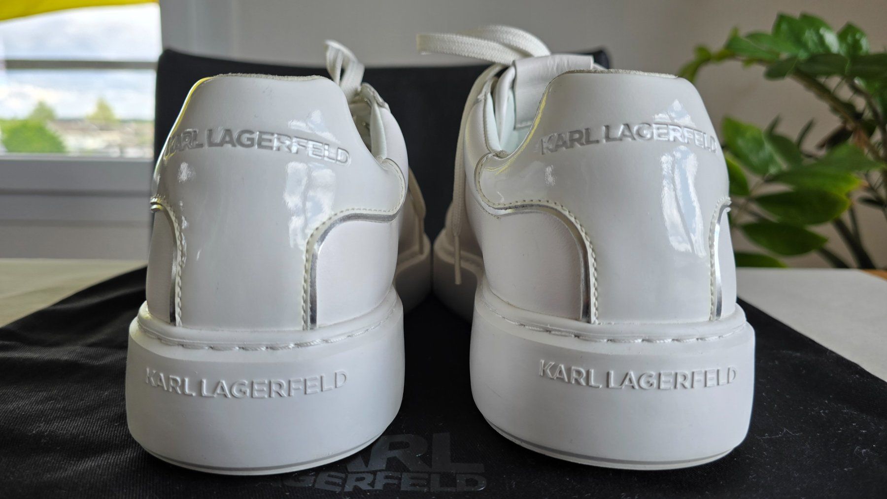 Karl Lagerfeld Scarpe da donna: Karl Lagerfeld Low-top Sneaker weiss – Usato da Uster venduto da proshka74 2