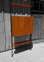 Teleskopregal  Teak  mit Korpus