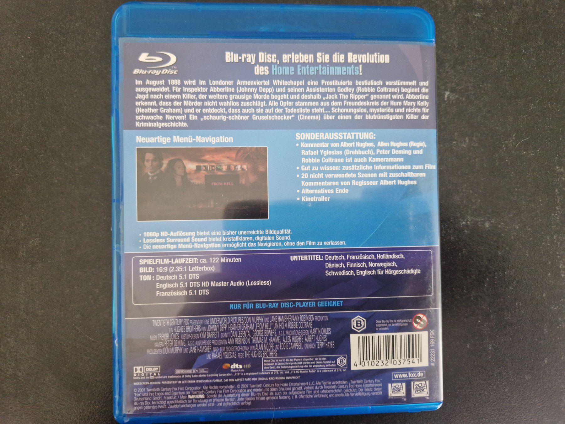 Tutti i DVDs: From Hell Blu-Ray Topzustand – Usato da Buchs SG venduto da Herc01 2