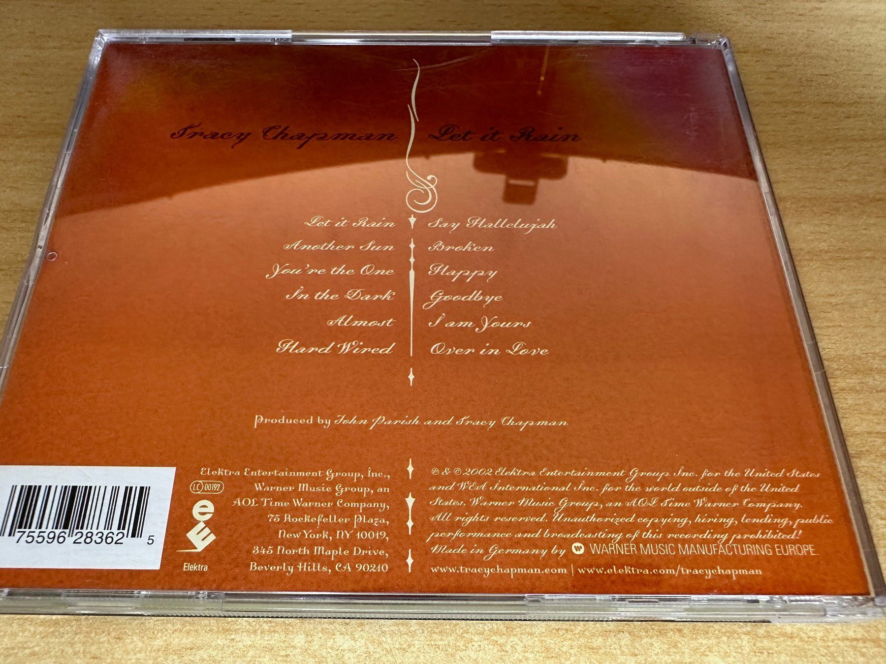 CD: K1 Tracy Chapman – Let It Rain – Usato da Rikon im Tösstal venduto da Alpenmutz 1