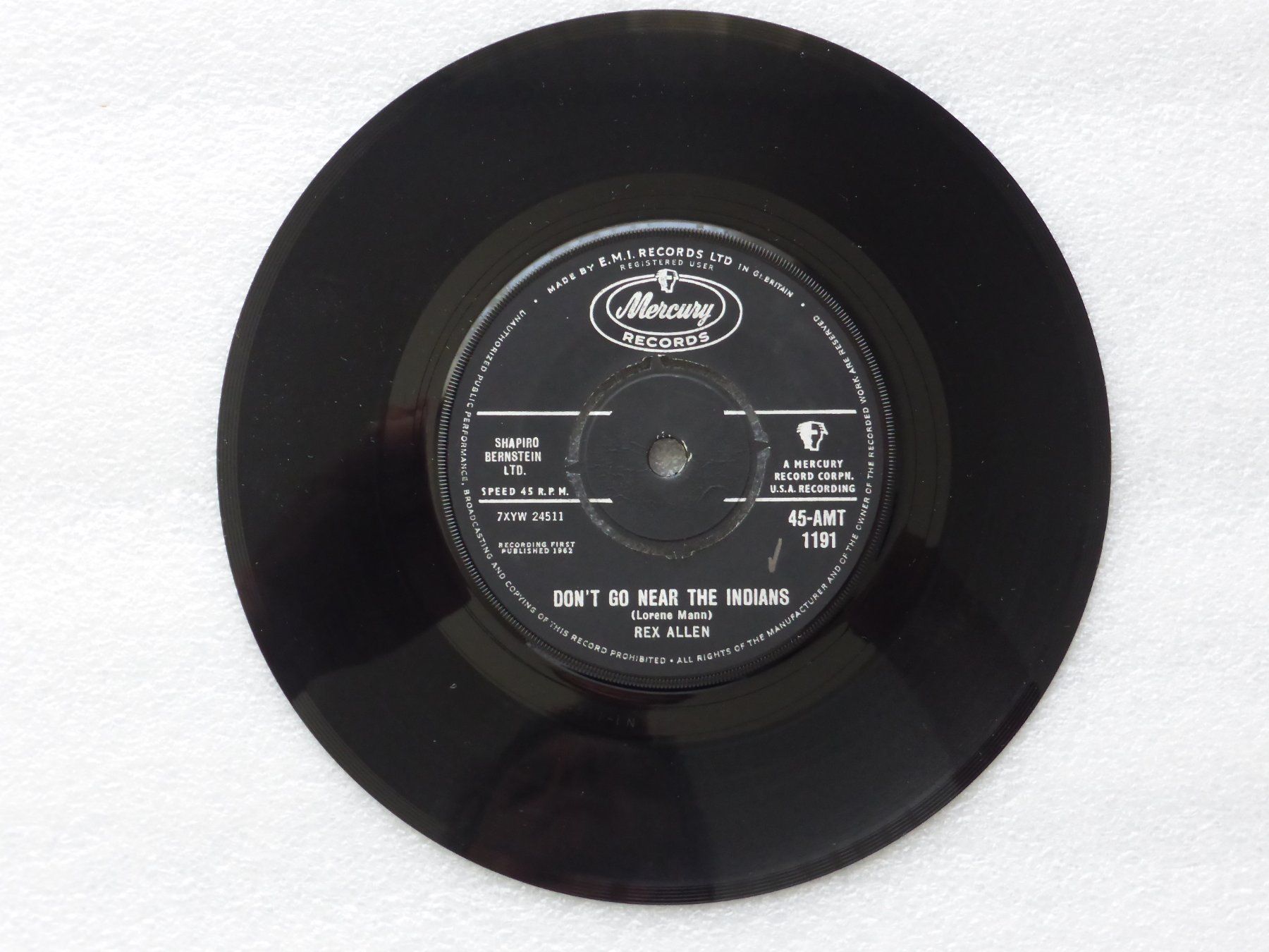 Dischi in vinile: Vinyl Single   REX ALLEN – Usato da Küssnacht am Rigi venduto da Mondkinder 2