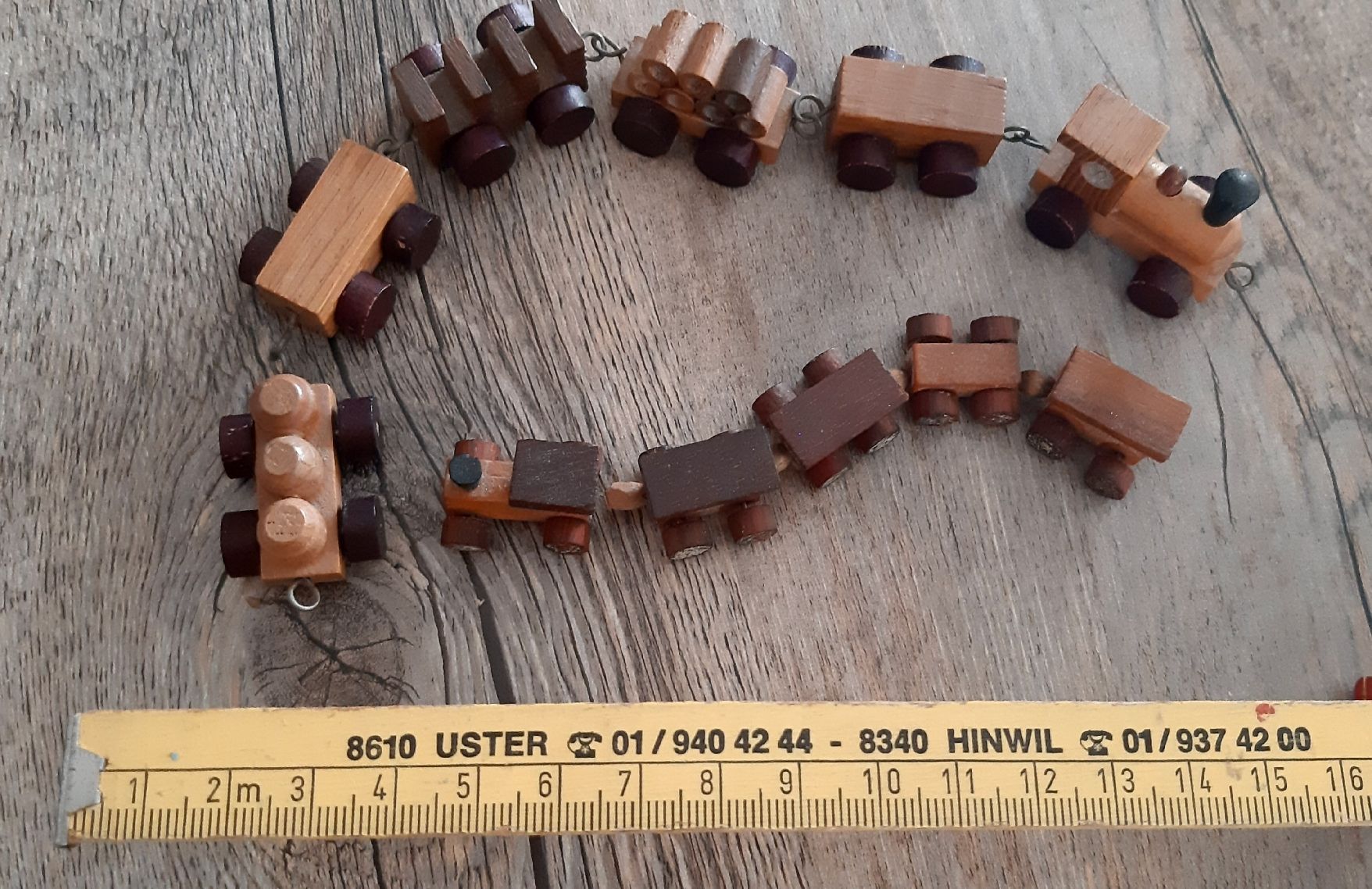 Giocattoli: Mini Züglein  -  Eisenbahnen  -  aus Holz  -  2 Stk. – Usato da Tagelswangen venduto da BrigittaC01 6