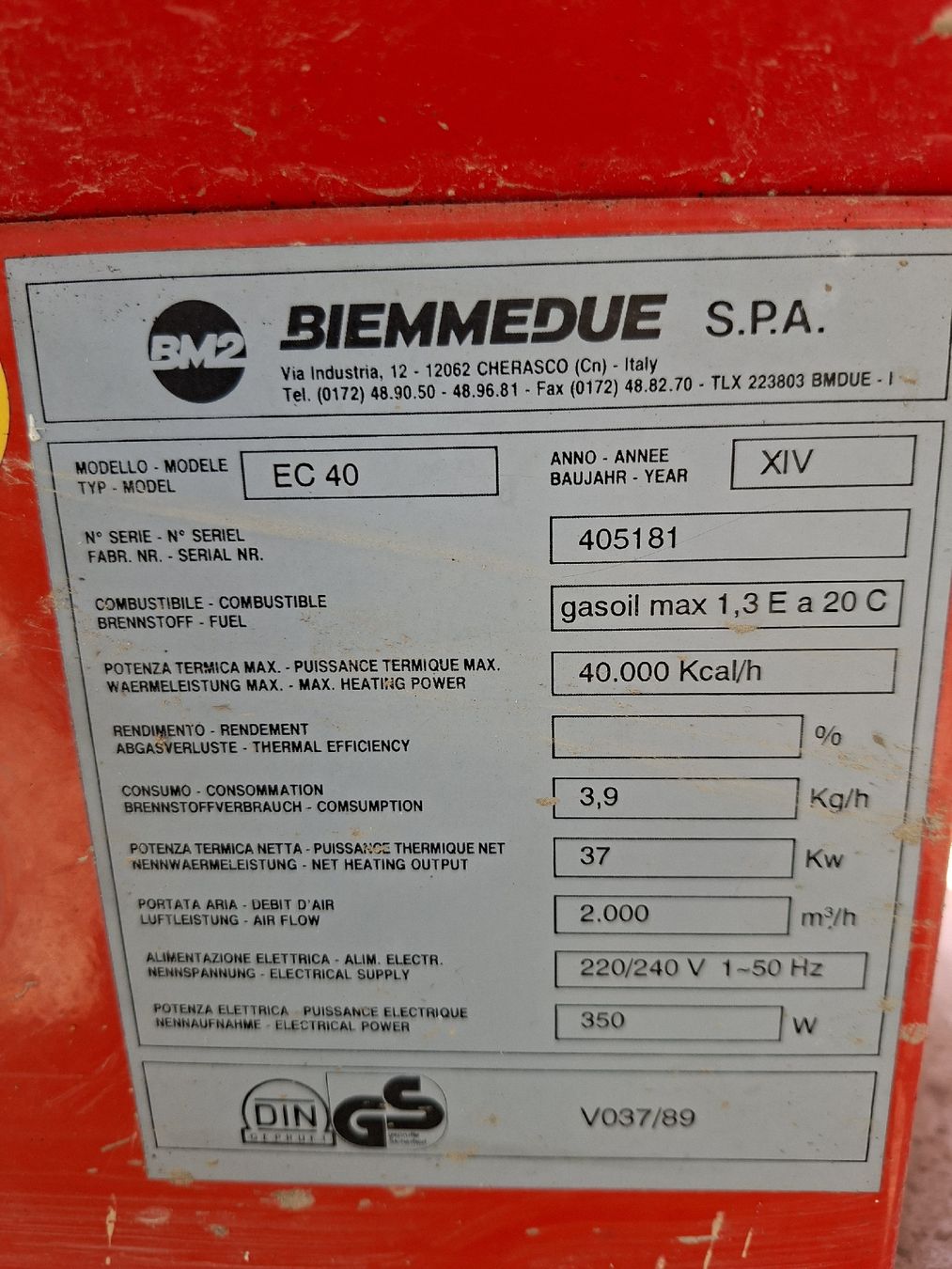 Radiatori: Heizöl Heizgebläse – Difettoso da Balgach venduto da wrm_xg77 3