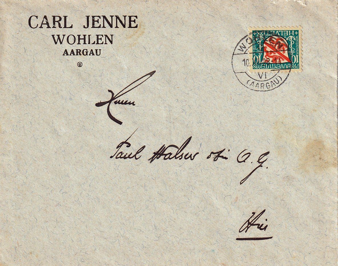 Tutti i francobolli: 1928 Pro Juventute J46 auf Brief – Usato da Arlesheim venduto da gaugi43