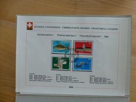 FDC Blätter, Jahres Ausgaben 1983   Blätter Nr. 349-358