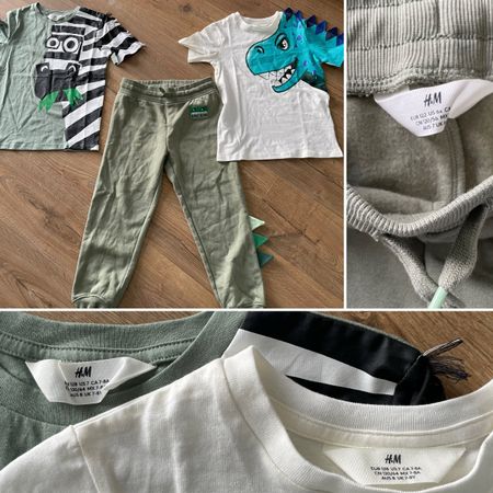 H&M Dino Kleiderset Gr. 122/128 🦖
