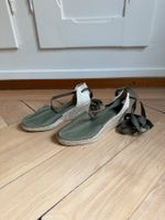 Keilabsatz Espadrilles olivgrün 37 (NEU)