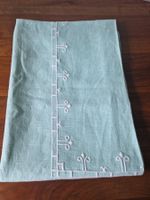Leinen Tischdecke, Handbestickt1,,28x176cm