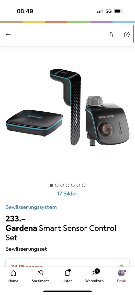 Gardena Tubi & Tubi flessibili: Bewässerungs Set Gardena Automatisch – Nuovo e nell'imballaggio originale da Ried-Brig venduto da inf_k7jw 3