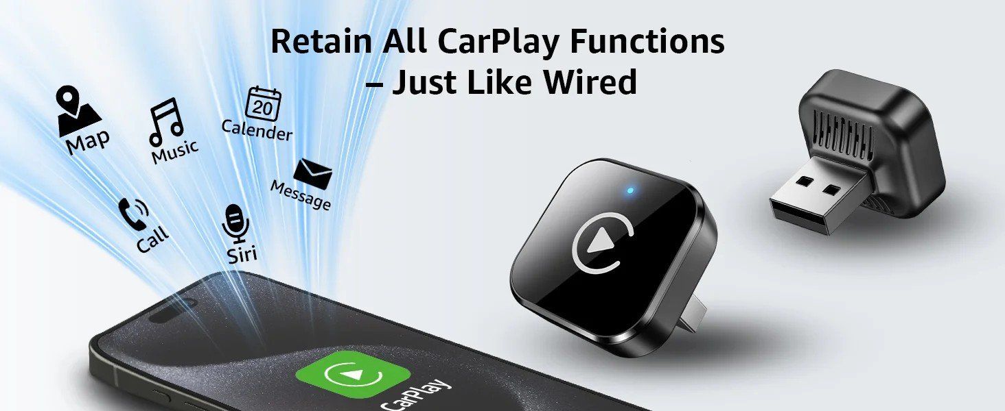 Sonstiges: CarPlay Android Auto Adapter kabellos wireless USB Dongle – Neu und originalverpackt aus Genève von Anna-38 8