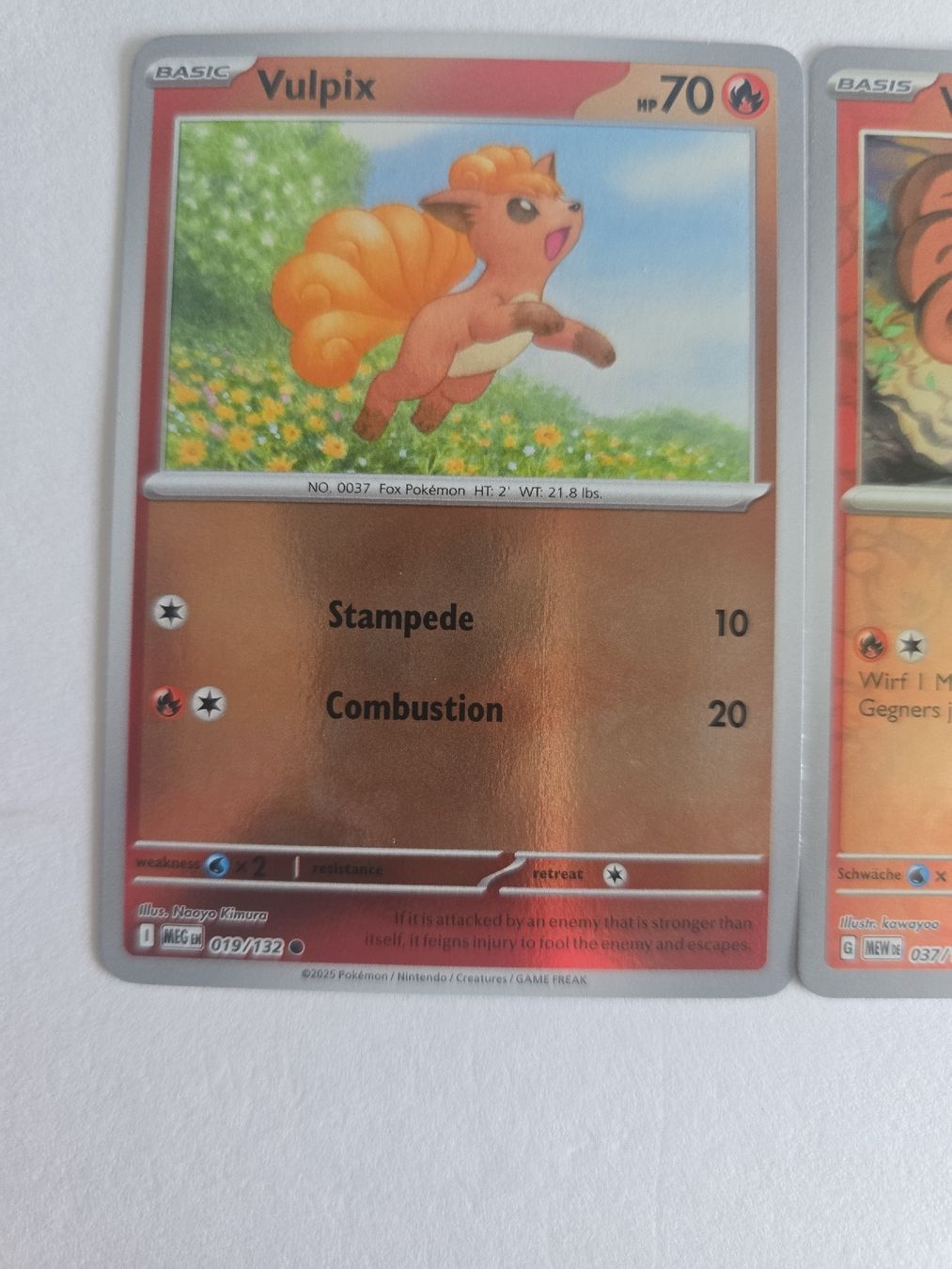 Pokémon Carte collezionabili: Pokémon Vulpix Reverse Holo Bundle (3 Karten), DE – Nuovo (secondo la descrizione) da Pfäffikon SZ venduto da gmw_8nk9 1