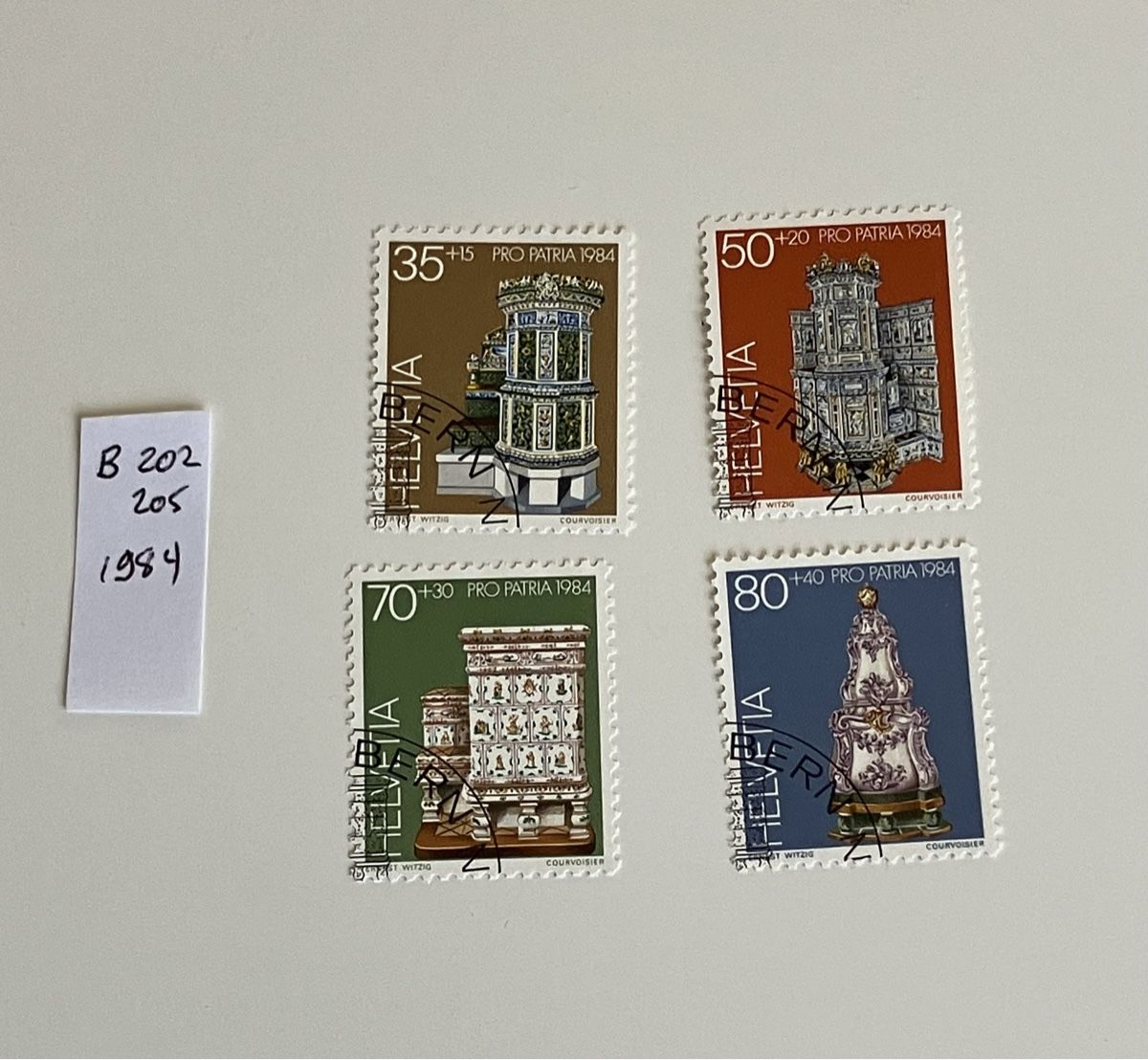 Tutti i francobolli: Pro Patria 1984 – Usato da Riehen venduto da vernizi