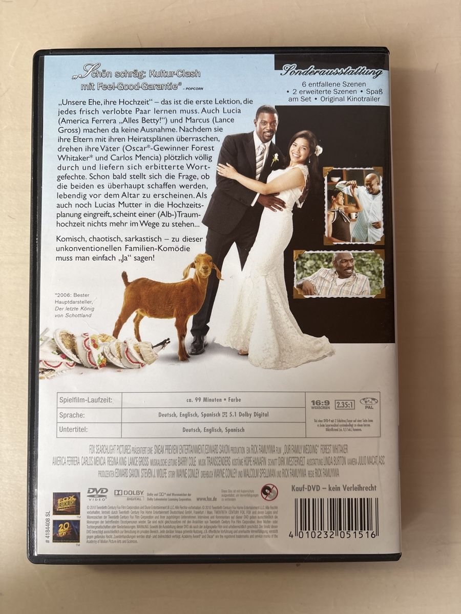 Tutti i DVDs: Our Family Wedding  – Usato da Ruswil venduto da Slivio_ 1