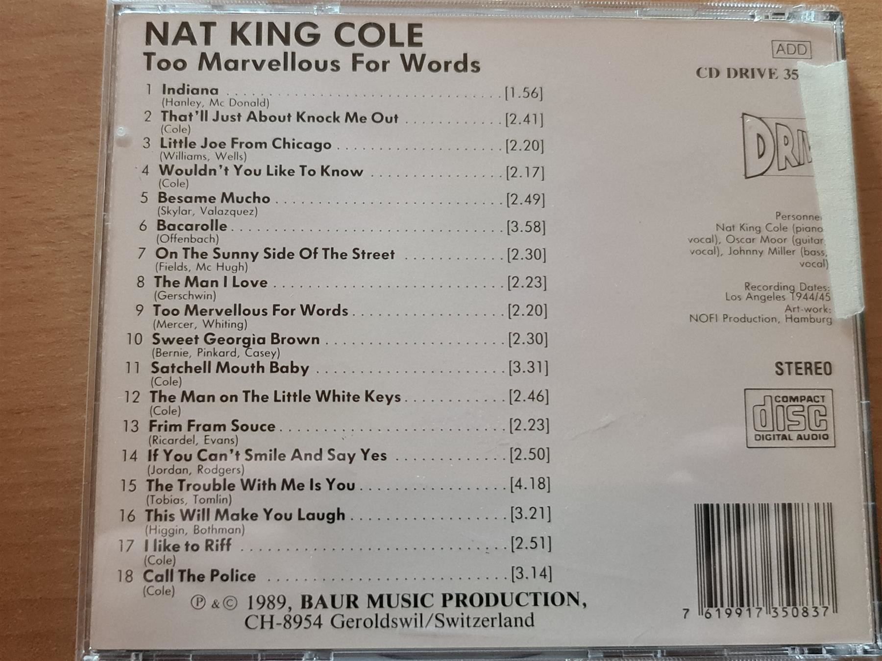 CD: Nat King Cole – Usato da Dintikon venduto da Vexi 1