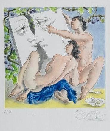 Grafica & Litografie: Hans Erni, Farbradierung – Nuovo (secondo la descrizione) da Einsiedeln venduto da artgallery59